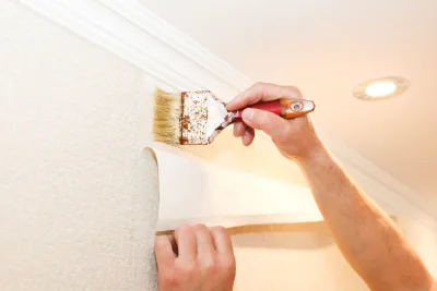 Pose de papier peint à Fornex — revêtements muraux et toiles de verre